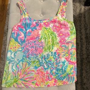 Lilly pulitzer silk tank